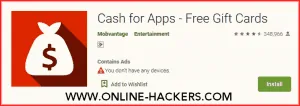 تطبيق Cash for Apps