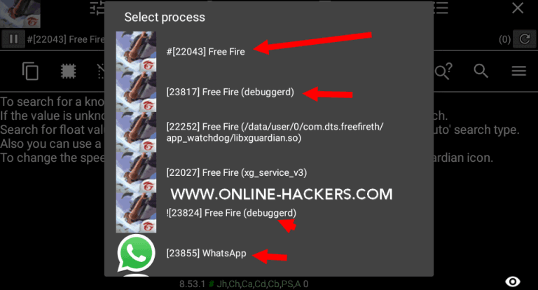 Data hack free fire